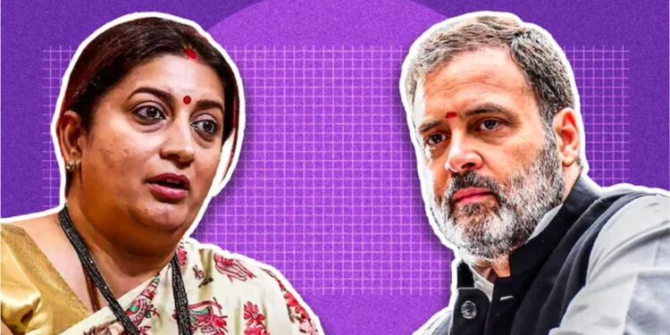 Omar’s statement clear indication that NC-Cong have conceded defeat: Smriti Irani