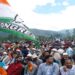 Rahul Gandhi's rally at Doro in Anantnag district, large number of people participate
