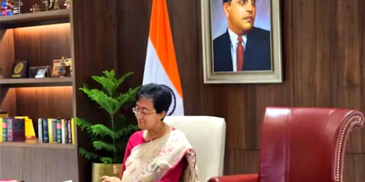 Atishi Takes Charge Of Delhi, Sits On Chair Next To CM’s