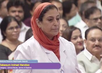 Prez presents 'National Florence Nightingale Award 2024' to Dr. Tabasum