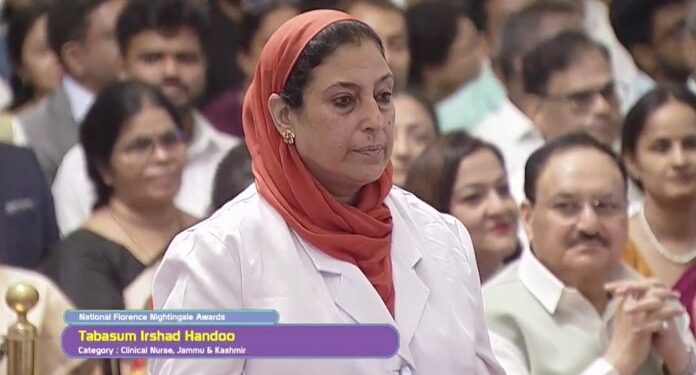 Prez presents 'National Florence Nightingale Award 2024' to Dr. Tabasum