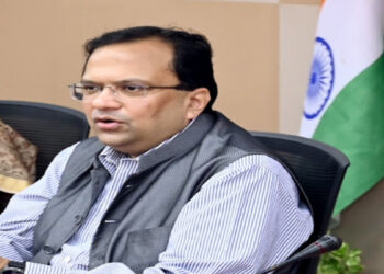 Union Home Secretary Govind Mohan arrived in Srinagar, where he is expected to chair a key review meeting at SKICC.