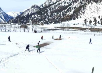 Snow Cricket Makes Comeback on Icy Pitches of Gurez