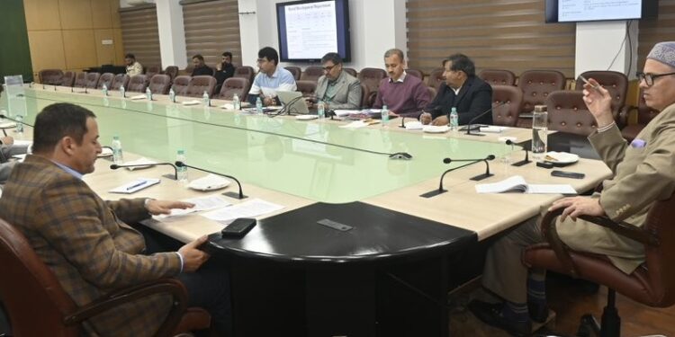Omar Abdullah Chairs Pre-budget meetings with various departments in Jammu 