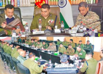 IGP Kashmir Shri V.K. Birdi Reviews Joint Security Preparedness in Anantnag