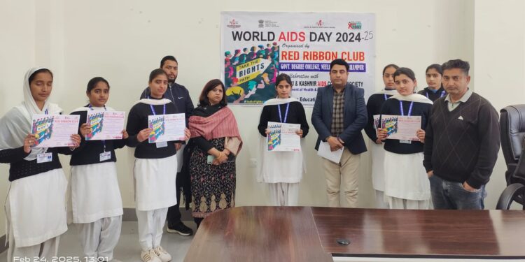 GDC Neeli Nallah Udhampur organizes HIV/AIDS awareness programme under Red Ribbon Club
