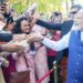 PM receives  traditional Bihari welcome in Mauritius
