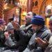 People recite the holy quran inside the shrine during the holy month of Ramadan in Srinagar