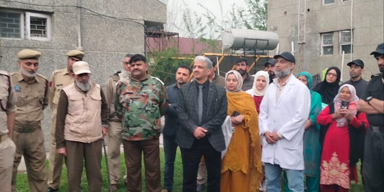 Fire Safety Mock Drill Held at SKIMS Medical College, Bemina