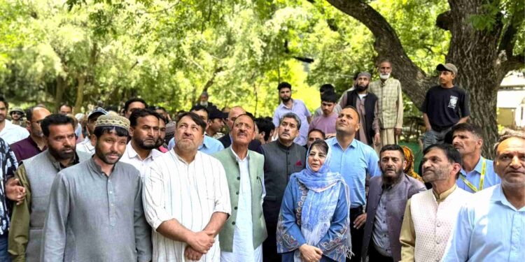 "They Never Chose War, But Live Its Horror Daily": Mehbooba Mufti Visits Shell-Hit Tangdhar
