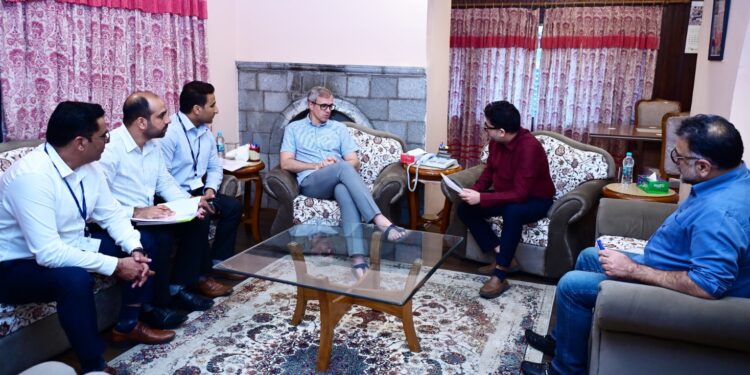 Chief Minister Omar Abdullah meets various delegations at Raabita Office