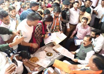 Holds Public Durbar At Bani, Dr Jitendra Discusses Security Situation With Administration