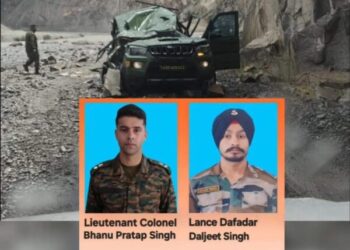Lt Col among 2 soldiers dead, 3 officers injured after boulder hits Army vehicle in Leh