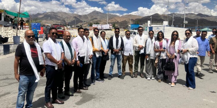 13 Journalists from Assam Embark on 7 Day Media Tour to Ladakh Organised by PIB Guwahati