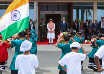 Landed in Malé. Deeply touched by the gesture of President Muizzu to come to the airport to welcome me. I am confident that India-Maldives friendship will scale new heights of progress in the times to come.