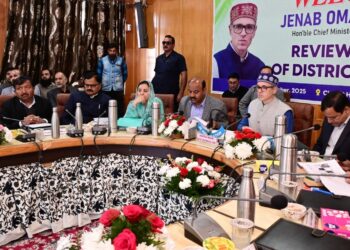 CM Omar Abdullah chairs review meeting at Pulwama