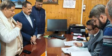 BJP's Sat Sharma Submits Nomination for Rajya Sabha Elections