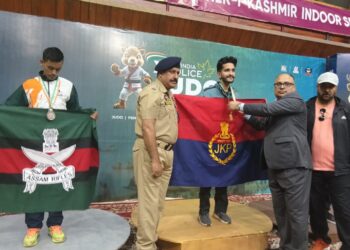 J&K Policeman Wins Gold at All India Police Judo Cluster 2025