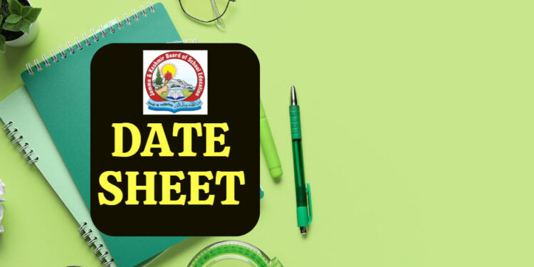 JKBOSE announces date sheet for 11th, 12th classes