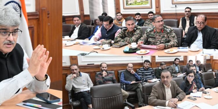 CS Dulloo reviews progress of major highways and tunnels across J&K