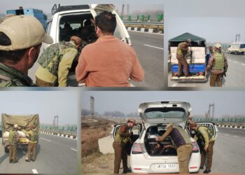 Police Awantipora Intensify Vehicle Checking on NH-44 and Other Key Routes
