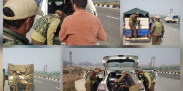 Police Awantipora Intensify Vehicle Checking on NH-44 and Other Key Routes