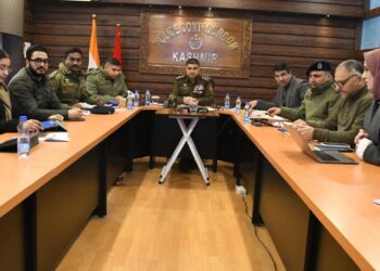 IGP Kashmir Reviews Monitoring of Under-Trial Cases in Kashmir Zone at PCR Kashmir