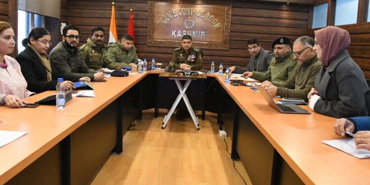 IGP Kashmir Reviews Monitoring of Under-Trial Cases in Kashmir Zone at PCR Kashmir