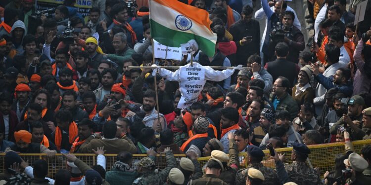 Hindu Man's Lynching: Massive Protests Erupt Outside Bangladesh High Commission In Delhi