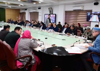 CM Omar Abdullah holds pre-budget consultations with stakeholders across key sectors in Jammu