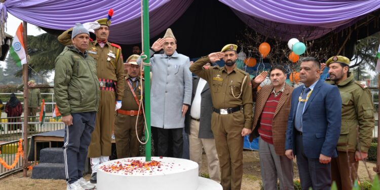 Director SKIMS unfurls tricolor, outlines hospital achievements and expansion plans on Republic Day