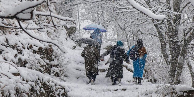 Fresh snowfall started in Gulmarg ,other areas in Kashmir