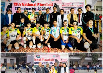 J&K Junior Boys Finish Runner-Up (Silver Medal) at 19th National Floorball Championship, Delhi