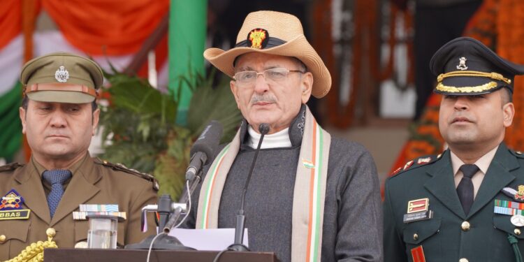 LG Kavinder Gupta highlights development projects at Republic Day function in Leh
