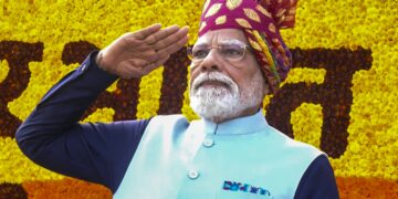 77th Republic Day: PM Modi’s Deep Maroon, Golden Motif Turban Steals Show