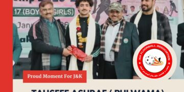 Tauseef Ashraf from Pulwama has successfully qualified the Floorball B-Grade Referee Examination,