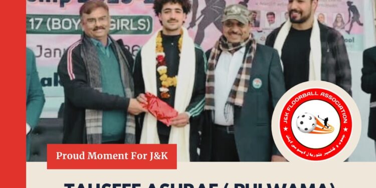 Tauseef Ashraf from Pulwama has successfully qualified the Floorball B-Grade Referee Examination,