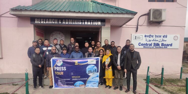 Media Delegation from Mizoram arrives in Srinagar on Five-Day Press Tour