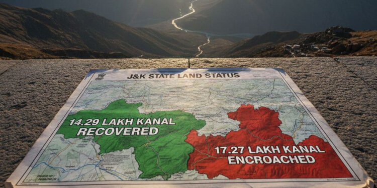 Over 17.27 lakh kanals of state land encroached in J&K, 14.29 lakh recovered: Govt informs house