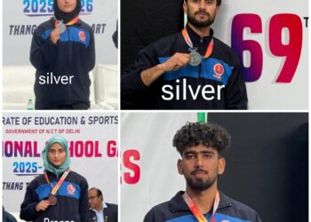 Officials attributed the success to the sustained efforts and quality training imparted at the centre, along with strong institutional support. As statement issued to Srinagar Mail reads that, “The achievement was made possible under the guidance and encouragement of Nuzhat Gul, Secretary, Jammu & Kashmir Sports Council; Anissa Nabi, Nodal Officer, Khelo India, JKSC; Javid-ul-Rehman, Divisional Sports Officer (Central), JKSC; and Nusrat Gazala, Divisional Sports Officer, Kashmir.” Special appreciation was extended to Coach Sajjad Ahmad Dar of the Khelo India Thang-Ta Centre, Tral, for his dedicated coaching and mentorship, which played a crucial role in preparing the athletes for national-level competition.