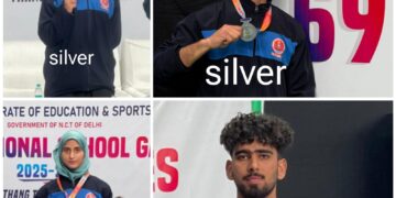 Officials attributed the success to the sustained efforts and quality training imparted at the centre, along with strong institutional support. As statement issued to Srinagar Mail reads that, “The achievement was made possible under the guidance and encouragement of Nuzhat Gul, Secretary, Jammu & Kashmir Sports Council; Anissa Nabi, Nodal Officer, Khelo India, JKSC; Javid-ul-Rehman, Divisional Sports Officer (Central), JKSC; and Nusrat Gazala, Divisional Sports Officer, Kashmir.” Special appreciation was extended to Coach Sajjad Ahmad Dar of the Khelo India Thang-Ta Centre, Tral, for his dedicated coaching and mentorship, which played a crucial role in preparing the athletes for national-level competition.