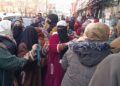 Women’s Welfare Association Protests in Srinagar, Demands Hike in Minimum Wages, Timely Salary Release