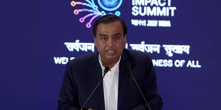 Jio With Reliance To Invest Rs 10 lakh Cr Over 7 Years: Ambani At AI Summit