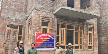 Police Attaches Residential House and Land Worth ₹1.2 Crores In Hazratbal Srinagar of A Drug Peddler under Nasha Mukt Jammu & Kashmir Abhiyan
