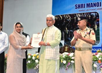 Lieutenant Governor Hands Over Appointment Letters to Newly Appointed Constables of J&K Police