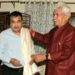 NITIN GADKARI ARRIVES IN SRINAGAR; LG MANOJ SINHA EXTENDS WARM WELCOME
