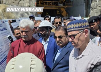 Zojila Tunnel breakthrough marks major milestone; Gadkari, LG, CM attend event